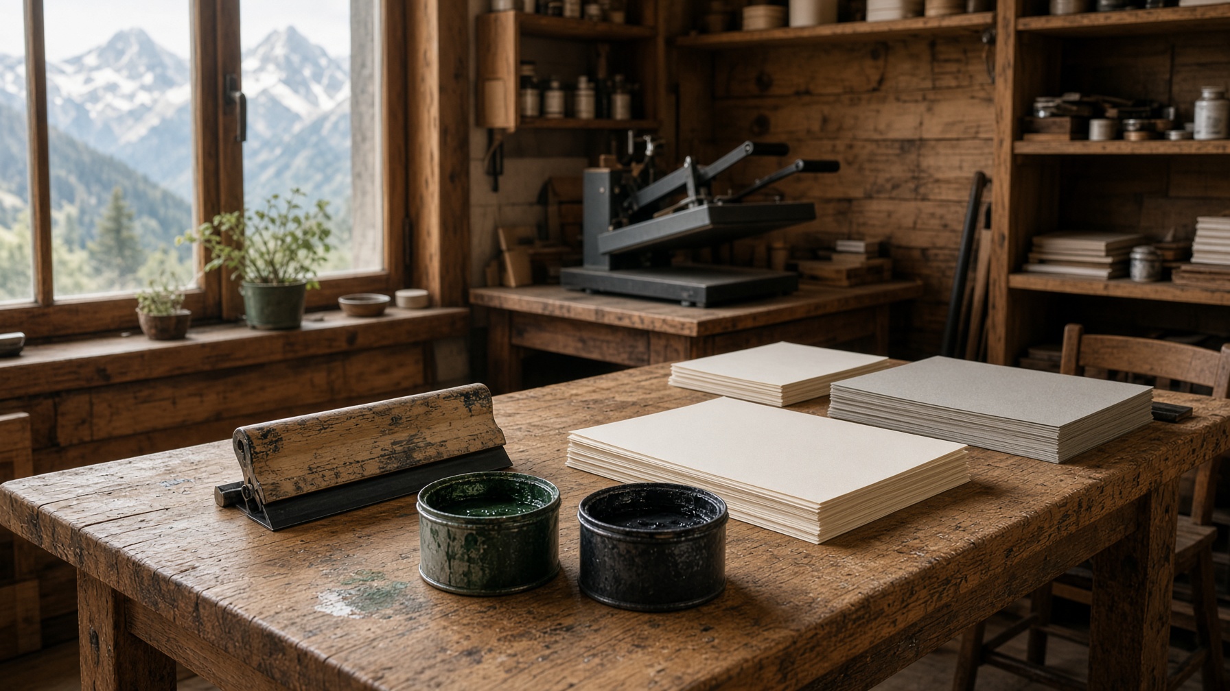 Blick ins Druckatelier