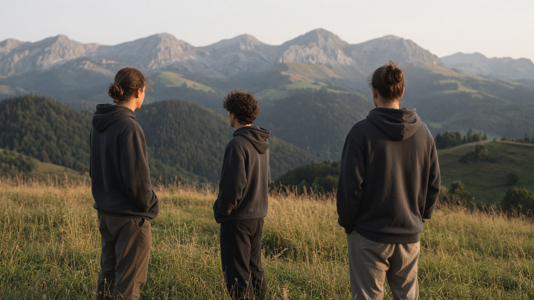 Vereins-Hoodies auf der Alm